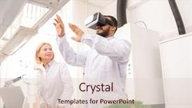  Presentation with genes - PPT layouts with reality simulator while watching education background and a lemonade colored foreground