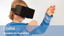  Presentation with virtual reality - Presentation enhanced with reality the child tries new background and a  colored foreground