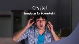  Presentation with man watching woman preparing vegetables - Theme enhanced with reality tv programs - man watching 3d television late background and a dark gray colored foreground