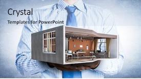  Presentation with dream - PPT layouts with realization - realize your interior dream mixed background and a light blue colored foreground