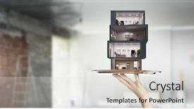  Presentation with dream - Presentation enhanced with realization - realize your interior dream mixed background and a sky blue colored foreground