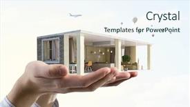  Presentation with dream - Colorful theme enhanced with realize your interior dream mixed backdrop and a sky blue colored foreground