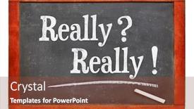  Presentation with slate - PPT theme consisting of really really white chalk text on a vintage slate blackboard background and a tawny brown colored foreground