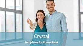  Presentation with real estate - Cool new PPT layouts with realty - mortgage people and real estate backdrop and a teal colored foreground