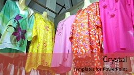  Presentation with clothes shop - Beautiful presentation featuring  backdrop and a  colored foreground