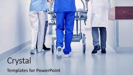  Presentation with reanimation - PPT theme featuring reanimacion - profession people healthcare reanimation background and a light blue colored foreground