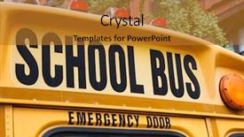  Presentation with school bus - Cool new presentation with rear end of nyc school backdrop and a  colored foreground