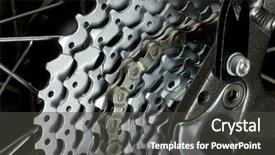  Presentation with cassette - Presentation theme enhanced with rear mountain bike cassette background and a dark gray colored foreground