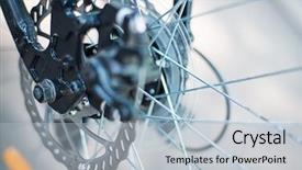  Presentation with mountain bike - Presentation theme with rear mountain bike cassette background and a light gray colored foreground