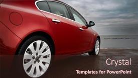  Presentation with luxury car - Cool new theme with rear-side-view backdrop and a wine colored foreground