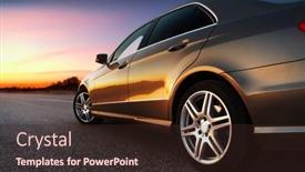  Presentation with luxury car - Colorful theme enhanced with rear-side-view backdrop and a wine colored foreground