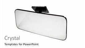  Presentation with rear view mirror - PPT layouts enhanced with rear-view-mirror-bus background and a white colored foreground
