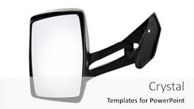  Presentation with rear view mirror - Slide deck with rear-view-mirror-bus background and a white colored foreground