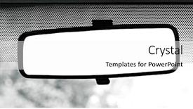  Presentation with rear view mirror - Presentation theme enhanced with rear view mirror with clipping path background and a white colored foreground