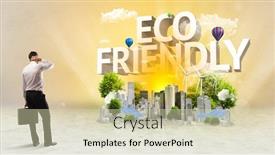  Presentation with eco friendly - Amazing PPT layouts having rear-view-of-a-businessman backdrop and a soft green colored foreground
