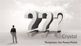  Presentation with attention - PPT layouts having rear-view-of-a-businessman background and a light gray colored foreground