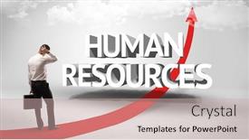  Presentation with human resources - Beautiful PPT layouts featuring rear-view-of-a-businessman backdrop and a soft green colored foreground