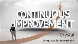  Presentation with continuous - Cool new slide set with rear-view-of-a-businessman backdrop and a light gray colored foreground