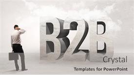  Presentation with attention - Beautiful PPT layouts featuring rear-view-of-a-businessman backdrop and a light gray colored foreground