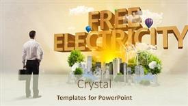  Presentation with environmental - Cool new PPT layouts with rear-view-of-a-businessman backdrop and a soft green colored foreground