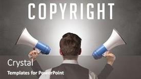  Presentation with cyber security - Amazing presentation theme having rear-view-of-a-businessman backdrop and a gray colored foreground