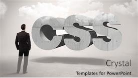  Presentation with css - Presentation design featuring rear-view-of-a-businessman background and a light gray colored foreground