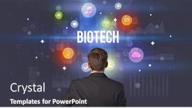  Presentation with biotech - Audience pleasing PPT layouts consisting of rear-view-of-a-businessman backdrop and a dark gray colored foreground