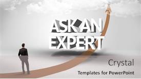  Presentation with rear view mirror - Cool new PPT layouts with rear-view-of-a-businessman backdrop and a light gray colored foreground