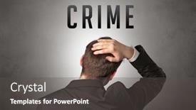  Presentation with cyber crime - Amazing slide set having rear-view-of-a-businessman backdrop and a dark gray colored foreground