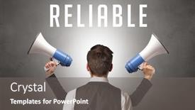  Presentation with cyber - Slide deck having rear-view-of-a-businessman background and a gray colored foreground