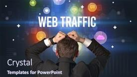  Presentation with web technology - Audience pleasing PPT layouts consisting of rear-view-of-a-businessman backdrop and a wine colored foreground