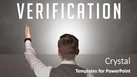  Presentation with cyber security - Slide deck featuring rear-view-of-a-businessman background and a gray colored foreground