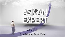  Presentation with rear view of bodyguard - Audience pleasing slide set consisting of rear-view-of-a-businessman backdrop and a light blue colored foreground