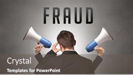  Presentation with cyber security - Colorful presentation design enhanced with rear-view-of-a-businessman backdrop and a dark gray colored foreground