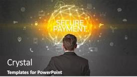  Presentation with online payment - Audience pleasing slide set consisting of rear-view-of-a-businessman backdrop and a dark gray colored foreground