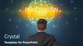  Presentation with test - Beautiful slide deck featuring rear-view-of-a-businessman backdrop and a ocean colored foreground