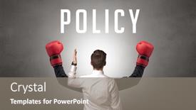  Presentation with cyber security - Beautiful PPT theme featuring rear-view-of-a-businessman backdrop and a gray colored foreground