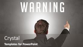  Presentation with cyber security - Beautiful presentation theme featuring rear-view-of-a-businessman backdrop and a dark gray colored foreground