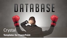  Presentation with cyber security - Colorful theme enhanced with rear-view-of-a-businessman backdrop and a dark gray colored foreground