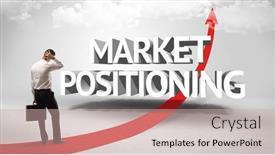  Presentation with positioning - Amazing presentation theme having rear-view-of-a-businessman backdrop and a coral colored foreground