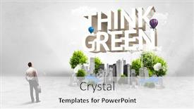  Presentation with environmental - PPT layouts with rear-view-of-a-businessman background and a white colored foreground