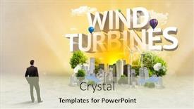  Presentation with environmental - PPT layouts featuring rear-view-of-a-businessman background and a soft green colored foreground