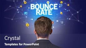  Presentation with social - Slides consisting of rear-view-of-a-businessman background and a ocean colored foreground