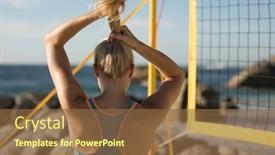  Presentation with real woman hair texture human - Presentation theme consisting of rear-view-of-a-caucasian background and a tawny brown colored foreground