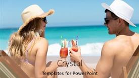  Presentation with rear view mirror - Presentation design having rear-view-of-a-caucasian background and a coral colored foreground