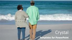  Presentation with senior couple - Slides consisting of rear-view-of-a-senior background and a  colored foreground