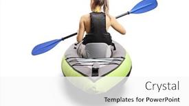  Presentation with life - Cool new slide deck with rear-view-of-a-woman backdrop and a white colored foreground