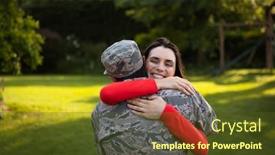  Presentation with home garden - Theme having rear-view-of-a-young background and a tawny brown colored foreground