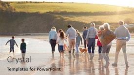  Presentation with family medical leave act - Theme consisting of rear-view-of-active-multi background and a mint green colored foreground