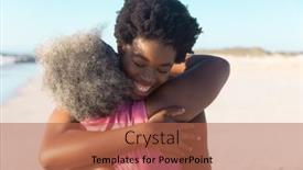  Presentation with happy retirement - Slide deck consisting of rear-view-of-african-american background and a red colored foreground